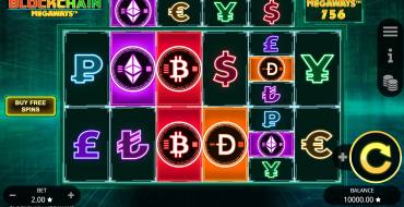 Blockchain Megaways: Máquina tragaperras
