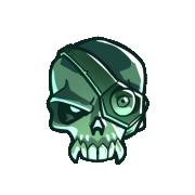 Blue Fortune: Cráneo verde