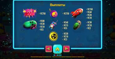 Bomb Runner: Tabla de pagos