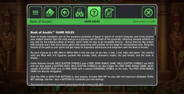 Book of Anubis: Reglas