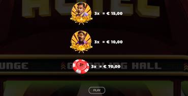 Boss Vegas V2: Tabla de pagos