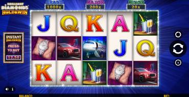 Brilliant Diamonds: Hold & Win: Máquina tragaperras