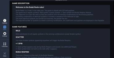 Budai Reels: Reglas