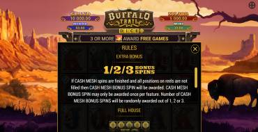 Buffalo Trail Dice: Tiradas gratuitas y/o re-giros