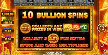 Bullion Blitz: Tiradas gratuitas y/o re-giros