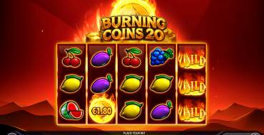 Burning Coins 20: Máquina tragaperras