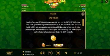 Burning Slots Cash Mesh Dice: Juegos de bonificación