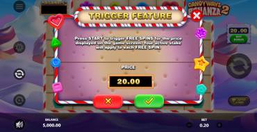 Candyways Bonanza Megaways 2: Función