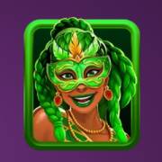 Carnival Queen 2: Una chica con una máscara verde y pelo verde