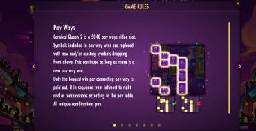 Carnival Queen 2: Reglas