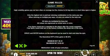 Cash Bonanza: Reglas