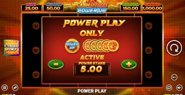 Cash Strike Power Up: Características únicas
