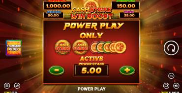 Cash Strike Win Boost: Características únicas