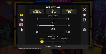 Catch & Snatch: Apuesta