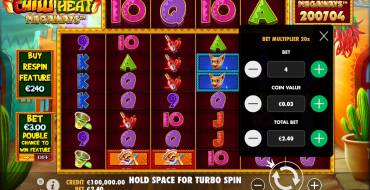 Chilli Heat Megaways: Apuestas