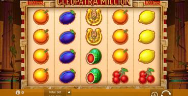 Cleopatra Million: Máquina tragaperras