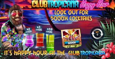 Club Tropicana — Happy Hour: Características únicas
