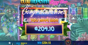 Club Tropicana — Happy Hour: Ganancias