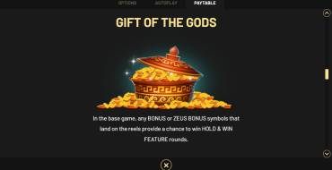 Coins of Zeus — Hold&Win: Características únicas