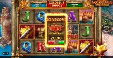 Colossus: Hold & Win: Bono