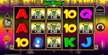 Cops 'n' Robbers Big Money: Máquina tragaperras