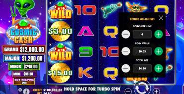 Cosmic Cash-: La apuesta
