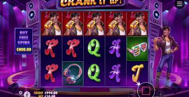 Crank It Up: Tabla de pagos