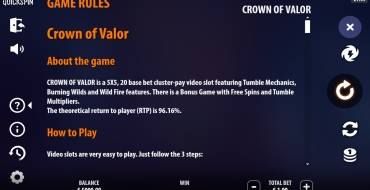 Crown of Valor: Reglas