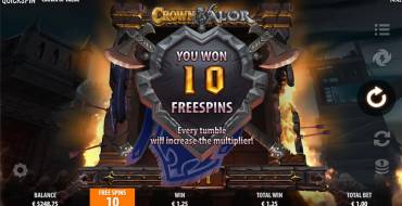 Crown of Valor: Tiradas gratuitas y/o re-giros