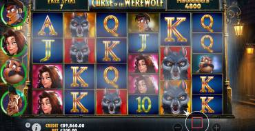Curse of the Werewolf: Megaways: Giros gratis