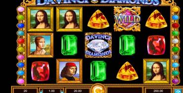 Da Vinci Diamonds: Máquina tragaperras