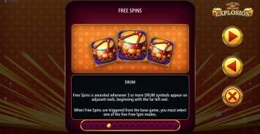 Dancing Drums Explosion: Tiradas gratuitas y/o re-giros