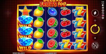 Deluxe Fruits 100: Interfaz