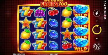 Deluxe Fruits 100: Símbolos especiales