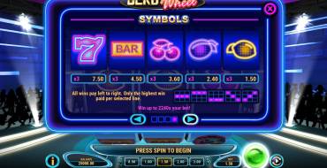 Derby Wheel: Tabla de pagos