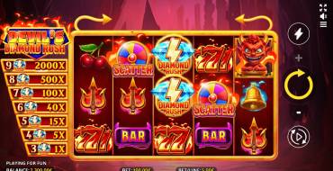 Devil's Diamond Rush: Interfaz
