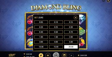Diamond Bling: Características únicas