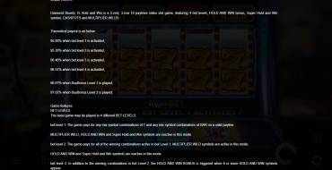 Diamond Bounty 7s Hold and Win: Reglas