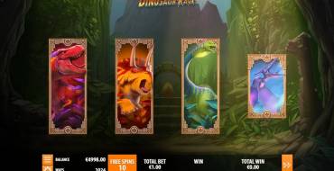 Dinosaur Rage: Tiradas gratuitas y/o re-giros