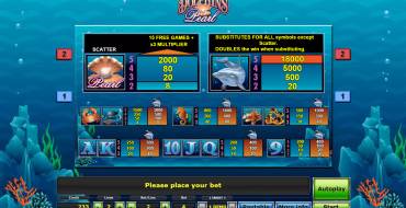 Dolphin’s Pearl: Tabla de pagos