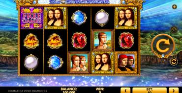 Double Da Vinci Diamonds: Máquina tragaperras