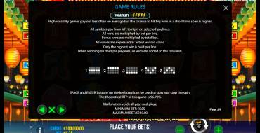 Dragon Hot Hold and Spin: Reglas