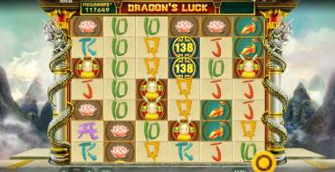 Dragon's Luck Megaways: Opción de pantalla principal