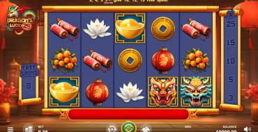 Dragon’s Lucky 25: Interfaz