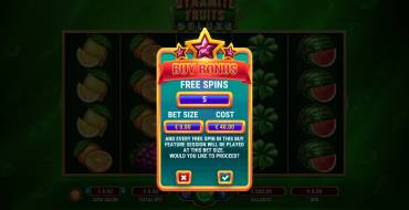 Dynamite Fruits Deluxe: Bono