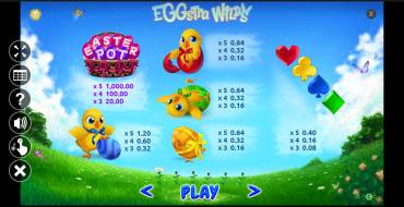 Eggstra Wilds: Tabla de pagos