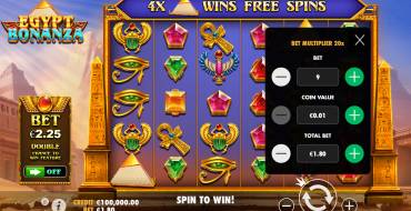 Egypt Bonanza: Apuestas