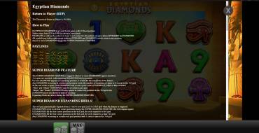 Egyptian Diamonds: Reglas