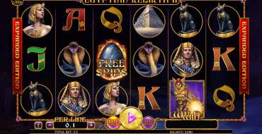 Egyptian Rebirth II Expanded Edition: Máquina tragaperras