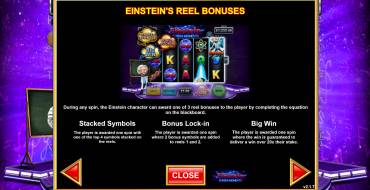 Einstein: Eureka Moments: Símbolos especiales